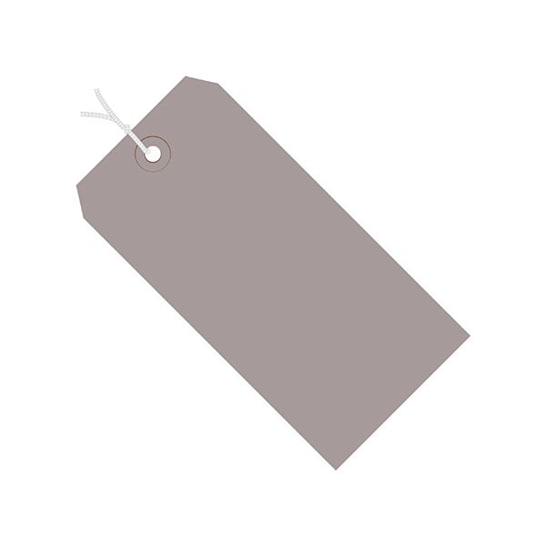 Bsc Preferred 6 1/4 x 3 1/8'' Gray 13 Pt. Shipping Tags - Pre-Strung, 1000PK BUY00026462 - main